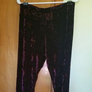 Crushed velvet leggings